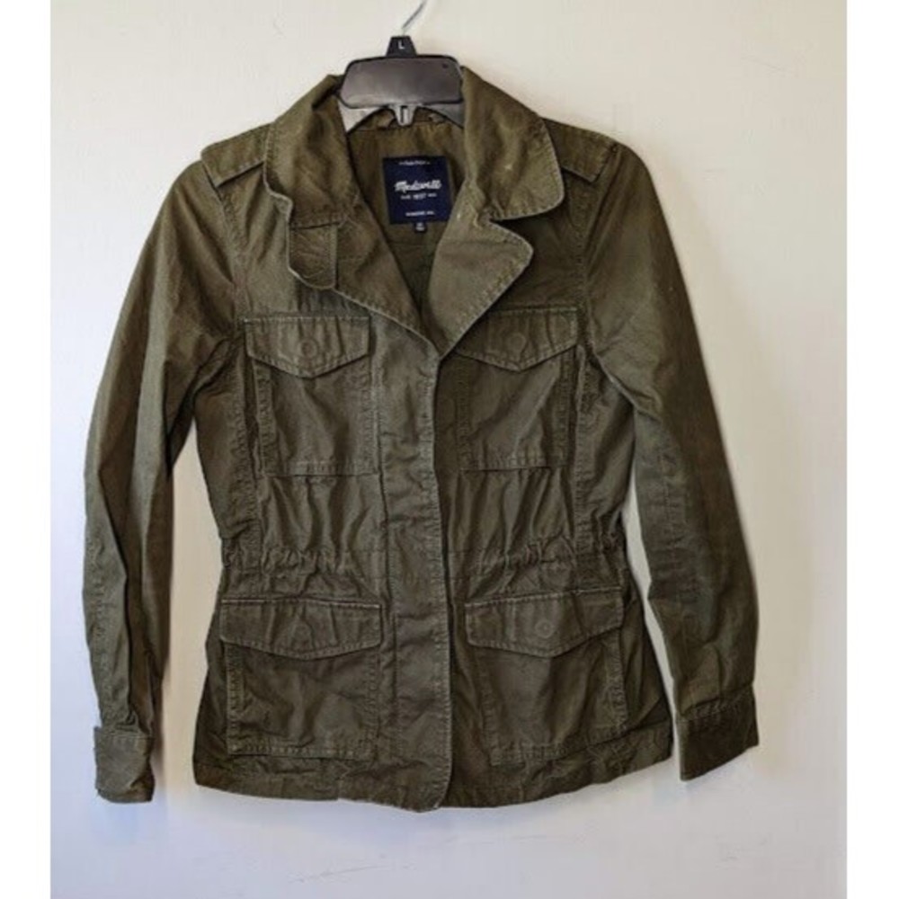 Madewell Outbound Utility Jacket Army Green Women's XS